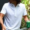 Men * | Discount Online Criquet Pima Pique Range Polo White Horse