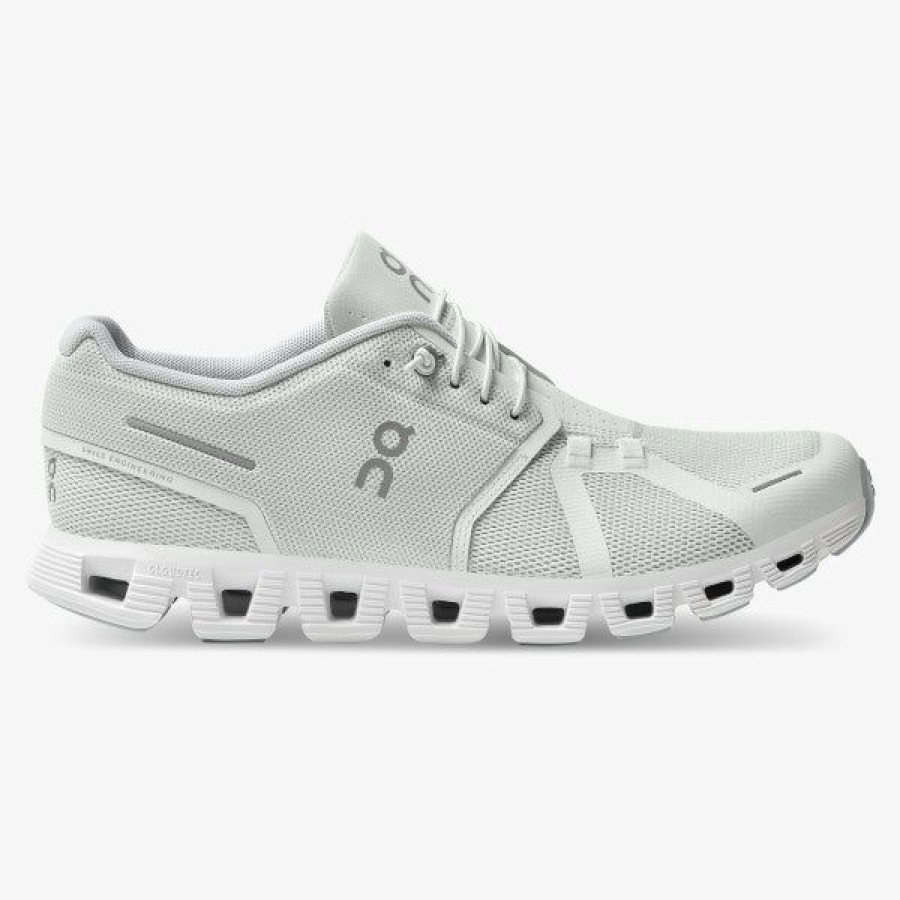 Men * | On Sale On Running Cloud 5 Men'S Shoe Ice/ White