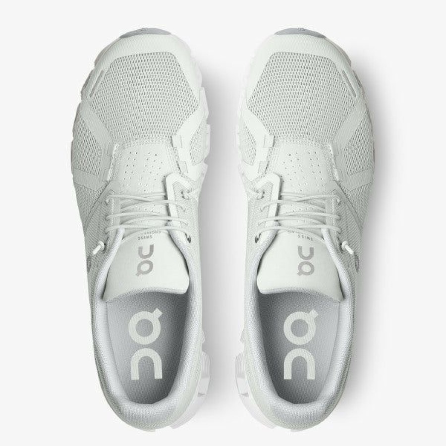 Men * | On Sale On Running Cloud 5 Men'S Shoe Ice/ White