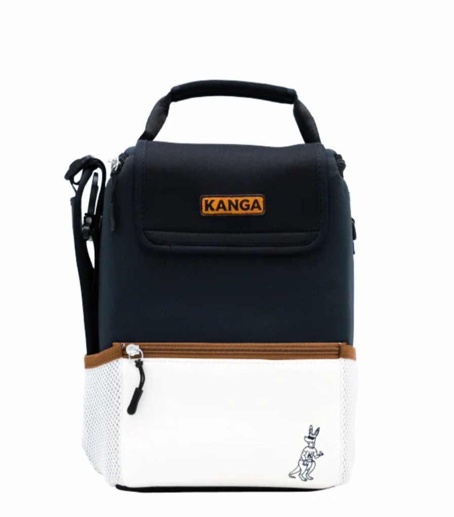 Men * | Half Off Kanga Coolers Gibson 6/12 Pack Pouch Black/White