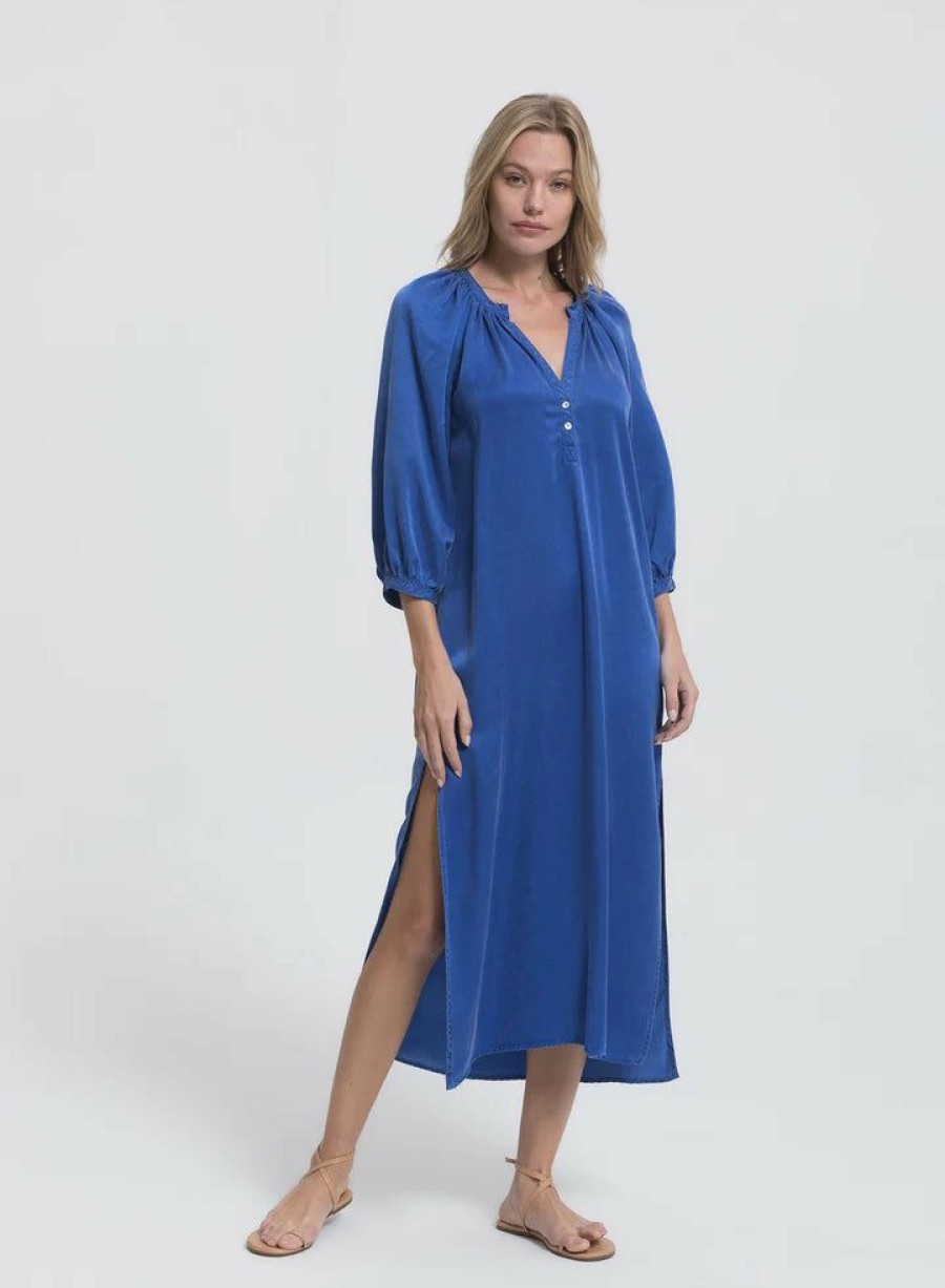 Women * | Prefential Price Cali Dreaming Fez Dress French Blue