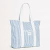 Accessories * | Clearance Seafolly Stripe Tote Powder Blue