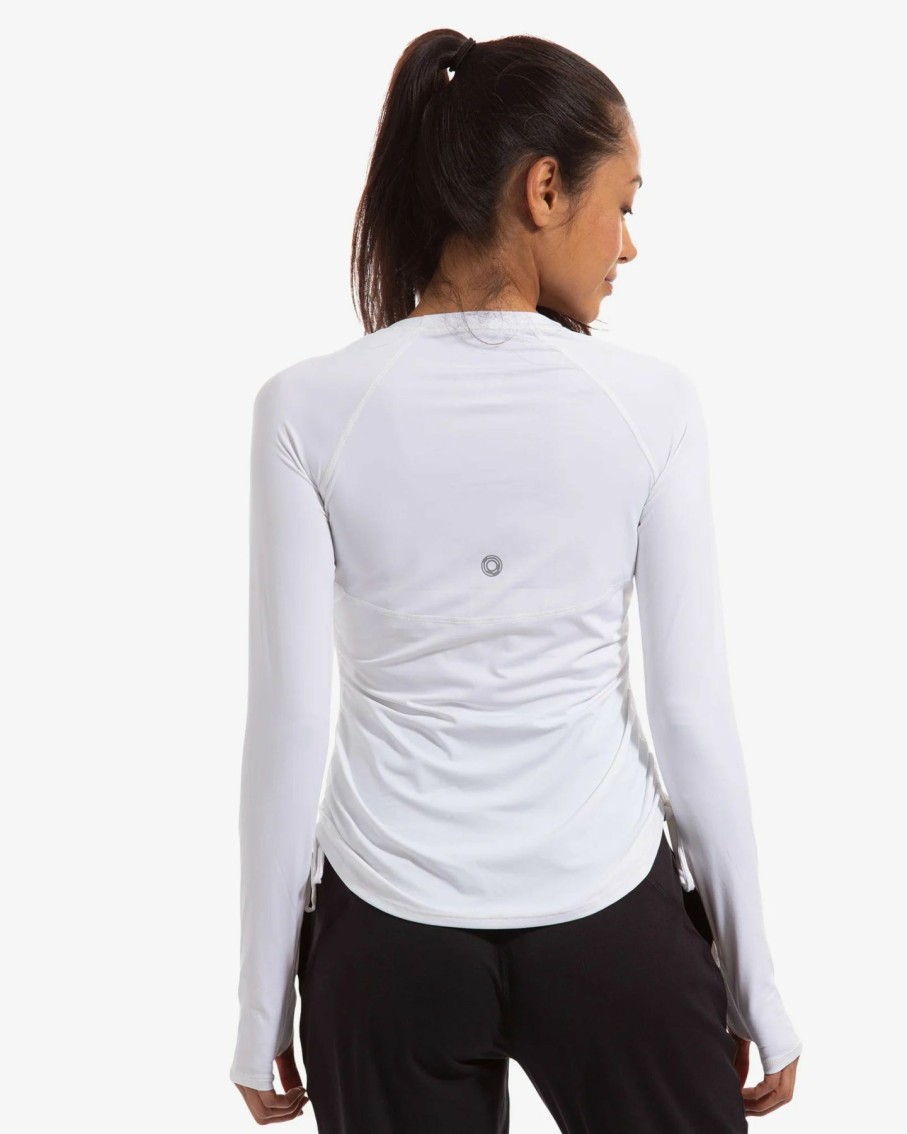 Women * | Prefential Price Bloquv Drawstring Crew White