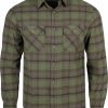 Men * | Clearance Mountain Khaki Park Flannel Classic Fit Forest Moss