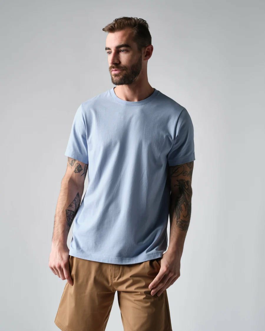 Men * | Special Offers Rhone Apparel Element Tee Misty Blue