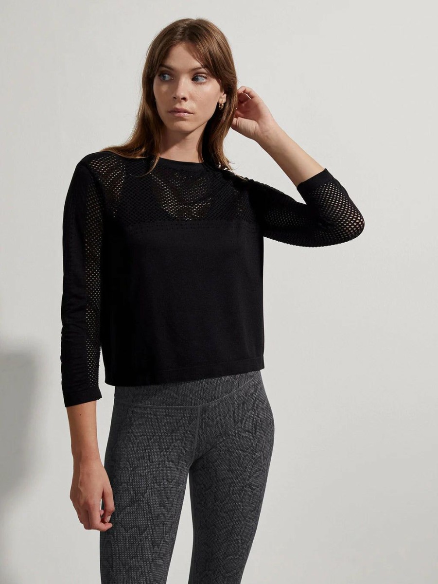 Women * | Clearance Varley Halldale Long Sleeve Black