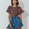 Women * | Clearance Cleobella Maddi Mini Skirt Classic Blue