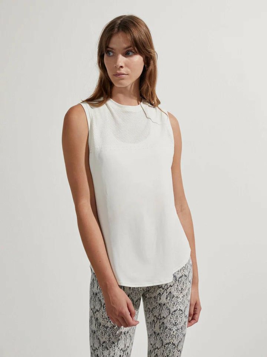 Women * | Clearance Varley Morro Tank Snow White