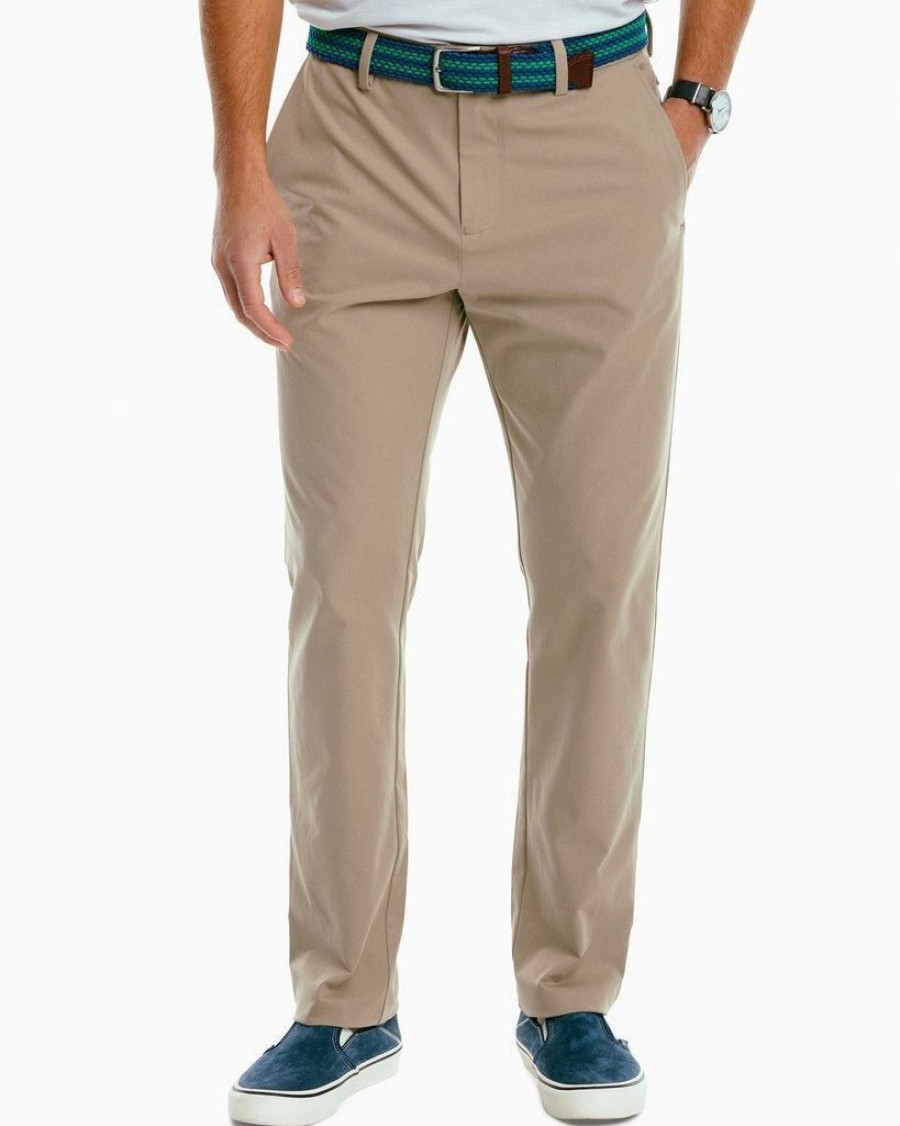 Men * | Clearance Southern Tide Jack Performance Pant Sandstone Khaki