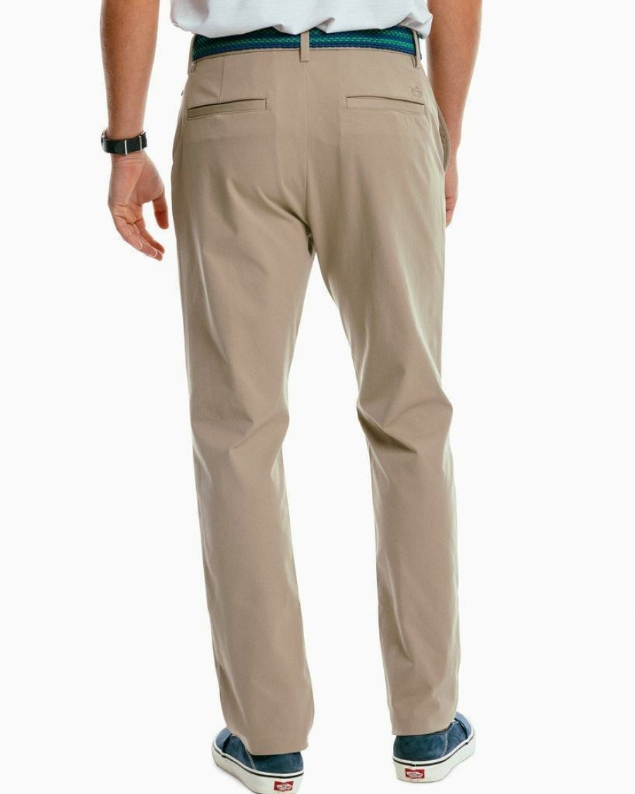 Men * | Clearance Southern Tide Jack Performance Pant Sandstone Khaki