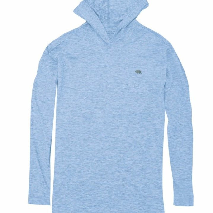 Men * | Discount Online Onward Reserve Performance Hoodie Heather Sky Blue