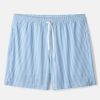 Men * | Special Offers Rhone Apparel R&R Trunk- Endless Sky Blue Stripe