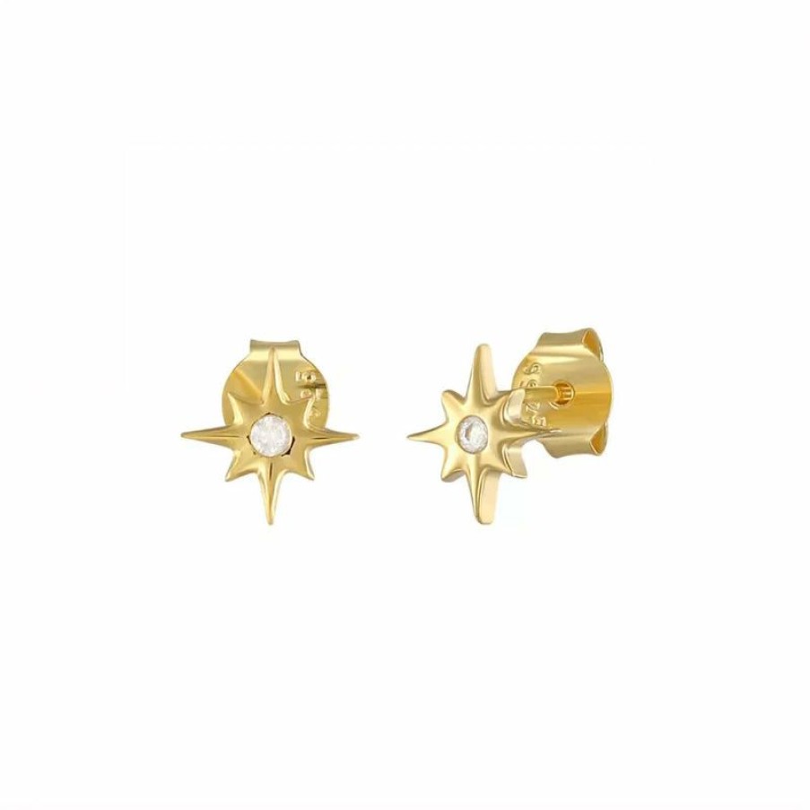 Accessories * | On Sale Nikki Smith Mini Crystal Star Studs