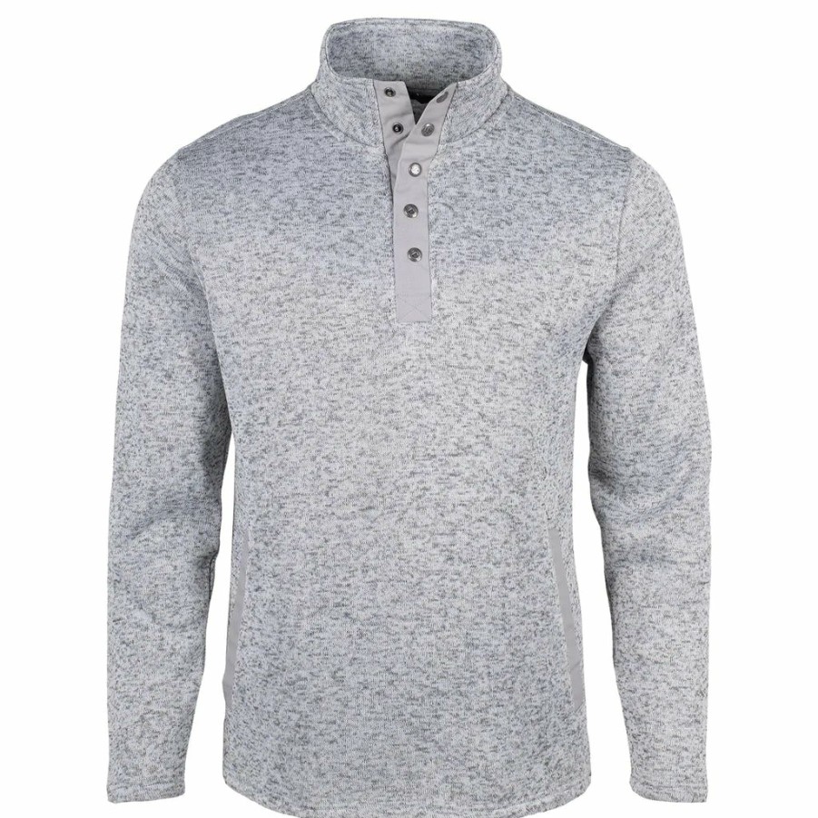 Men * | Limit Offer Mountain Khaki Norris Pullover Classic Fit Heather Grey