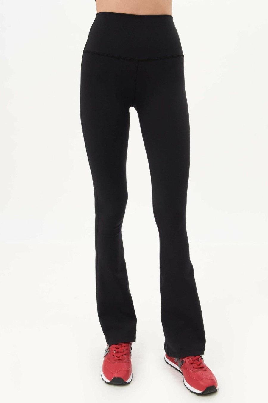 Women * | Prefential Price Splits 59 High Waist Raquel Supplex Flared Short Legging Black