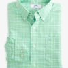 Men * | Discount Online Southern Tide Skipjack Winton Plaid Sport Shirt Neptune Green