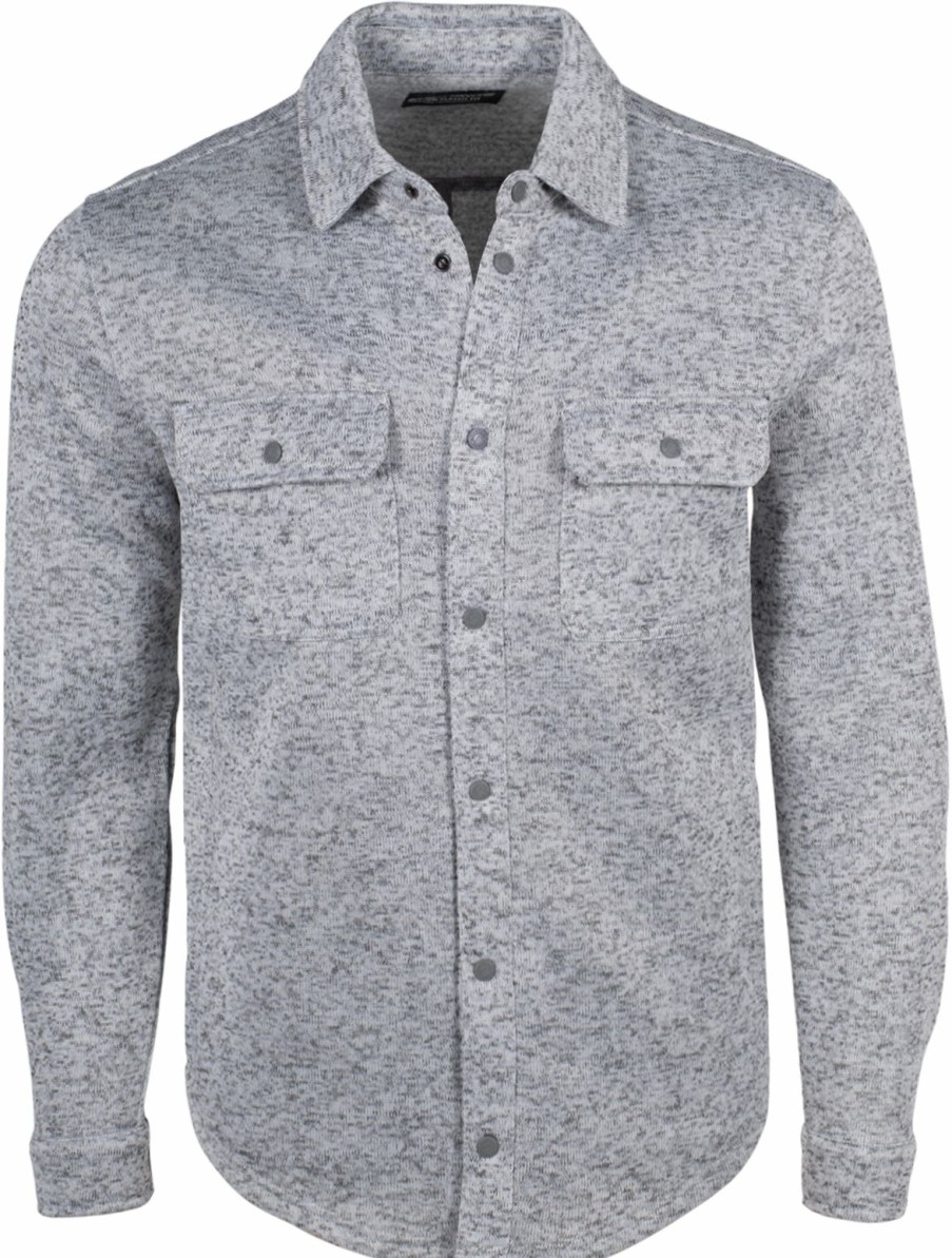 Men * | Special Offers Mountain Khaki Men'S Norris Shirtjacket Classic Fit Heather Grey