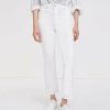 Women * | Clearance 7 For All Mankind High Waisted Slim Kick Luxe White