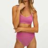 Women * | Limit Offer Beach Riot Peyton Swim Top Purple Shine