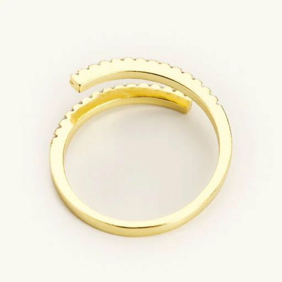 Accessories * | Limit Offer Nikki Smith Gold Ashton Adjustable Ring