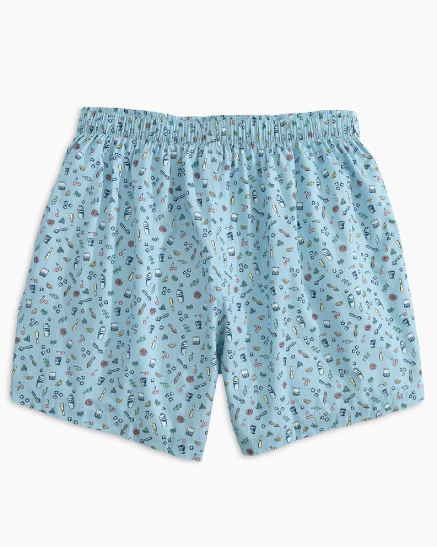 Men * | Discount Online Southern Tide Set The Bar High Boxer Aquamarine