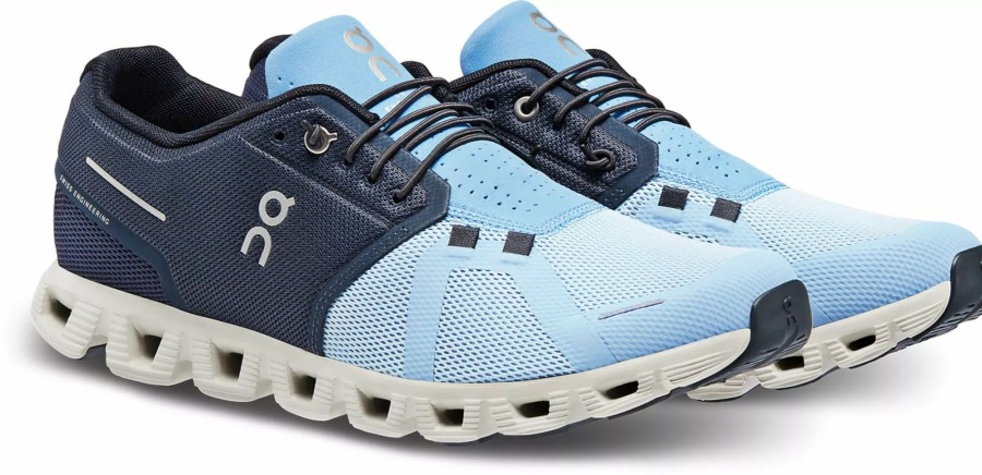 Men * | On Sale On Running Men'S Cloud 5 Midnight/Chambray