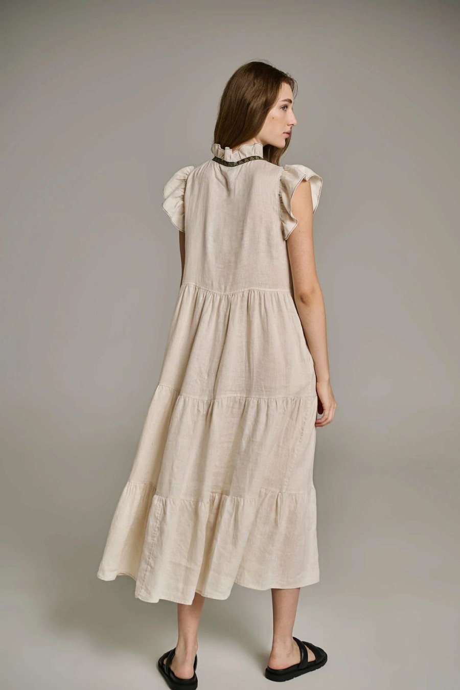 Women * | Prefential Price Devotion Twins Kolimpithres Dress Coconut