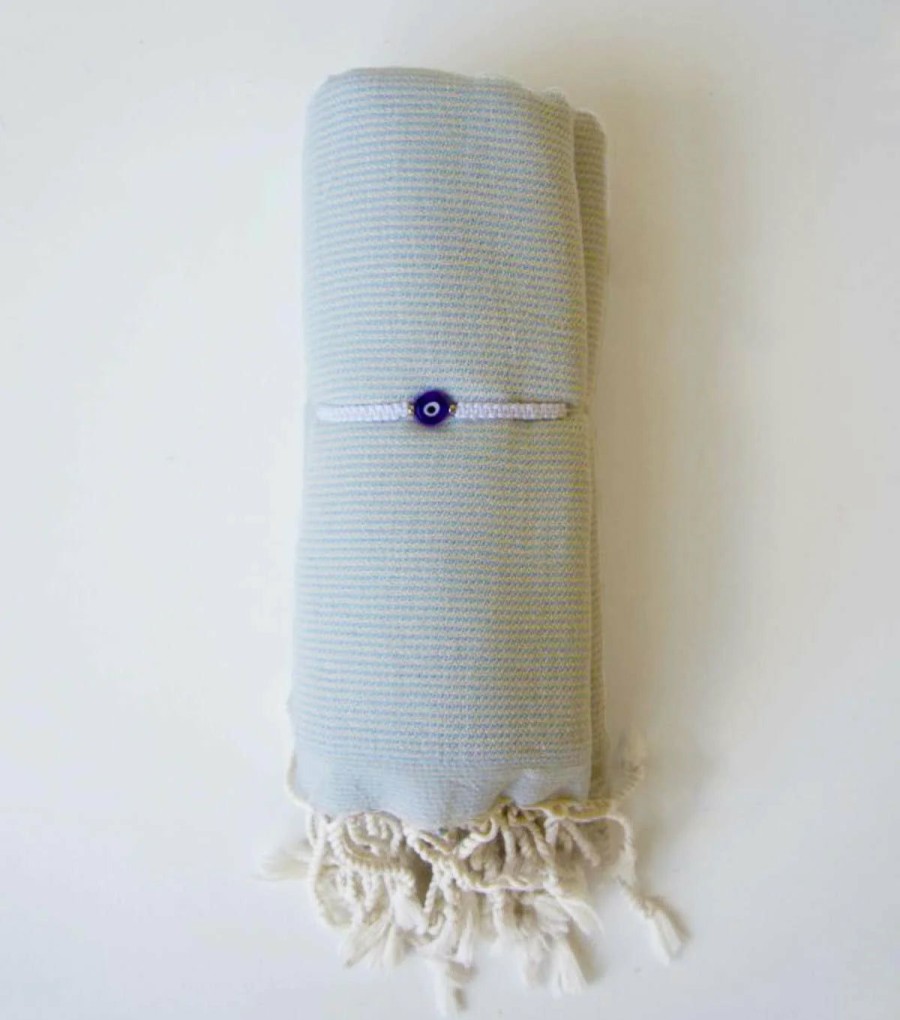 Accessories * | Limit Offer Turkish T Hammam Towel Baby Blue