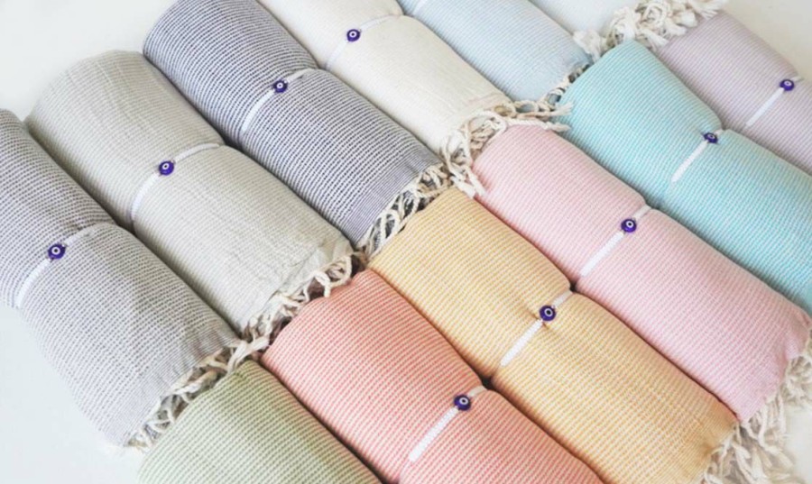 Accessories * | Limit Offer Turkish T Hammam Towel Baby Blue