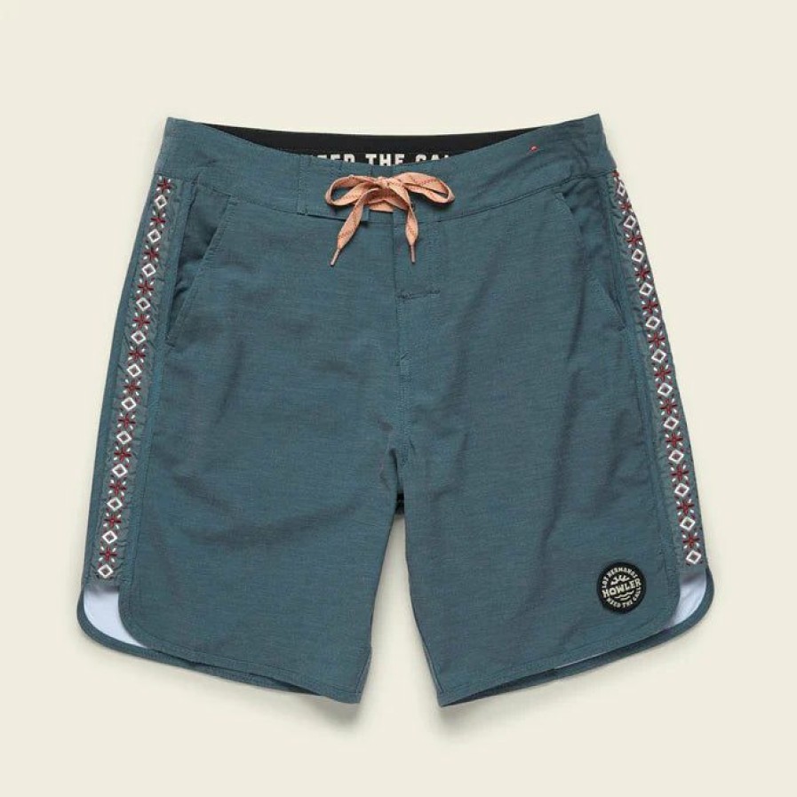 Men * | Discount Online Howler Bros Bruja Deluxe Boardshorts Elixir Blue