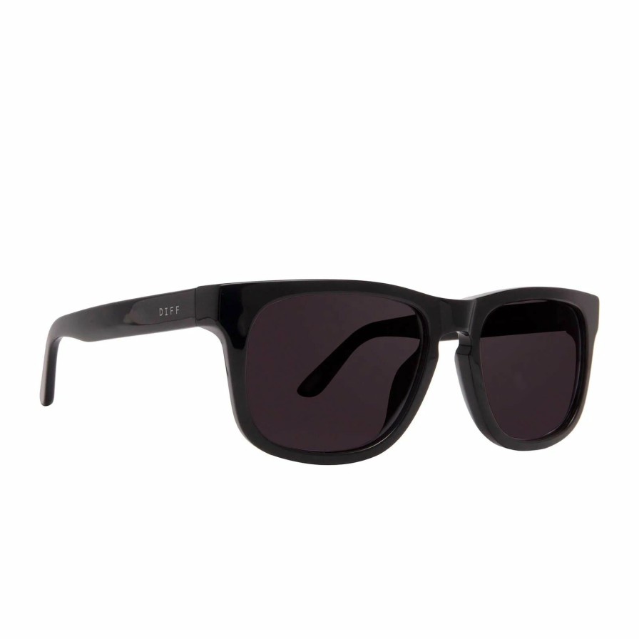 Accessories * | Discount Online Diff Riley Sunglasses Black Grey Polarized