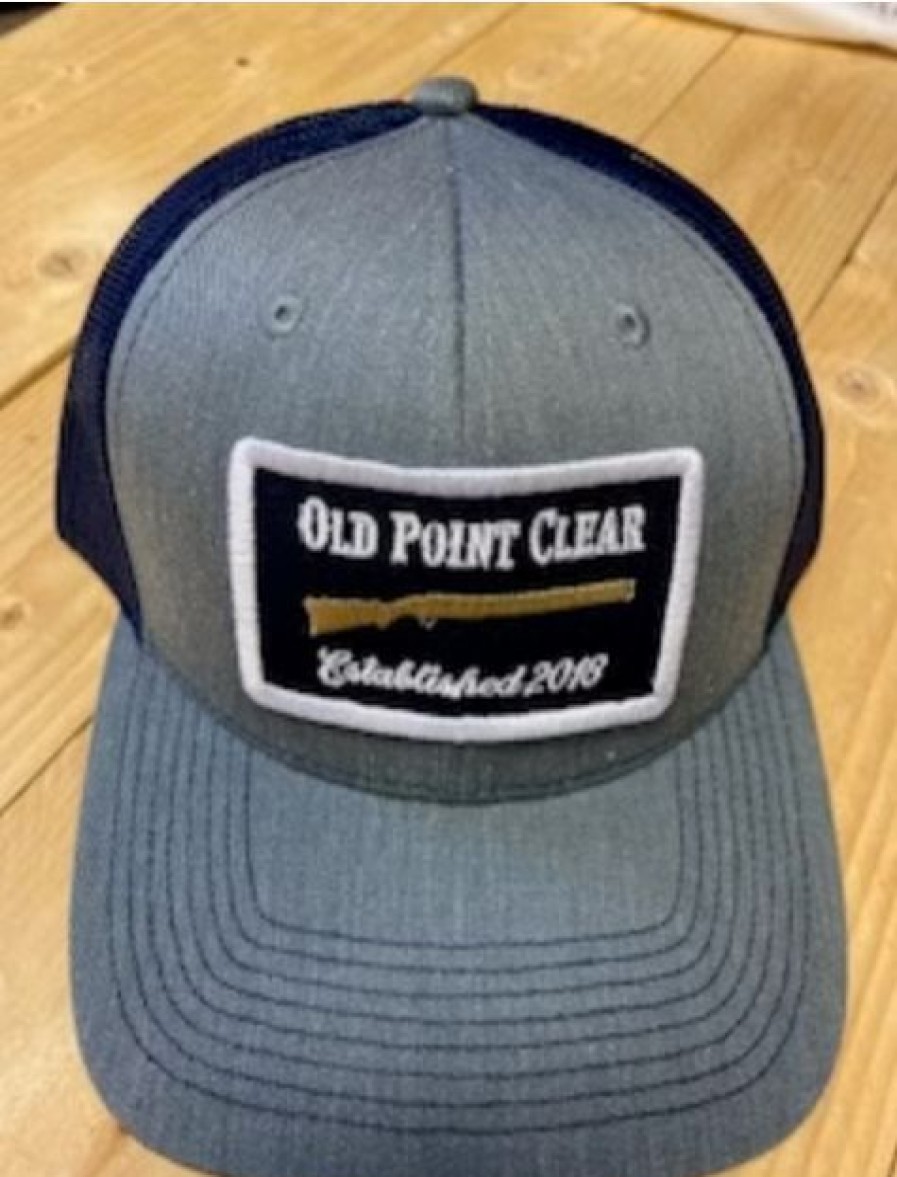 Men * | On Sale Old Point Clear Hat Grey/Navy Gun Patch Grey/Navy Trucker