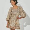 Women * | Clearance Cleobella Olive Mini Dress Kaleidoscope