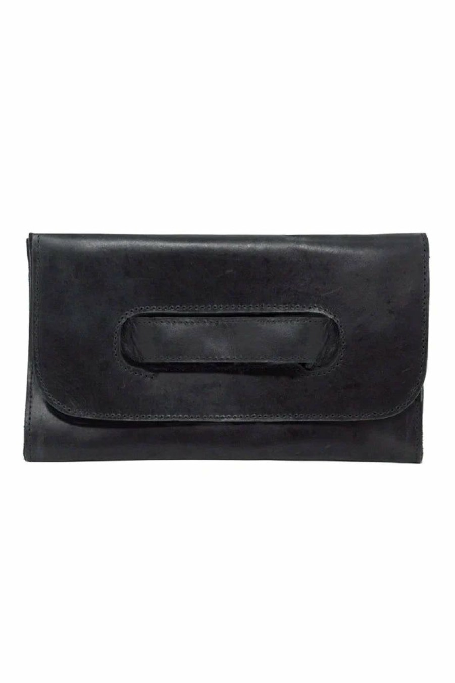 Accessories * | Half Off Able Mare Handle Clutch Black