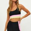 Women * | Special Offers Beach Riot Mackenzie Top Pink Lemonade Color Block