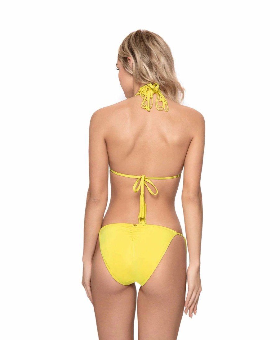 Women * | Special Offers Pq Swim Mila Tie Full Bottoms Sunshine