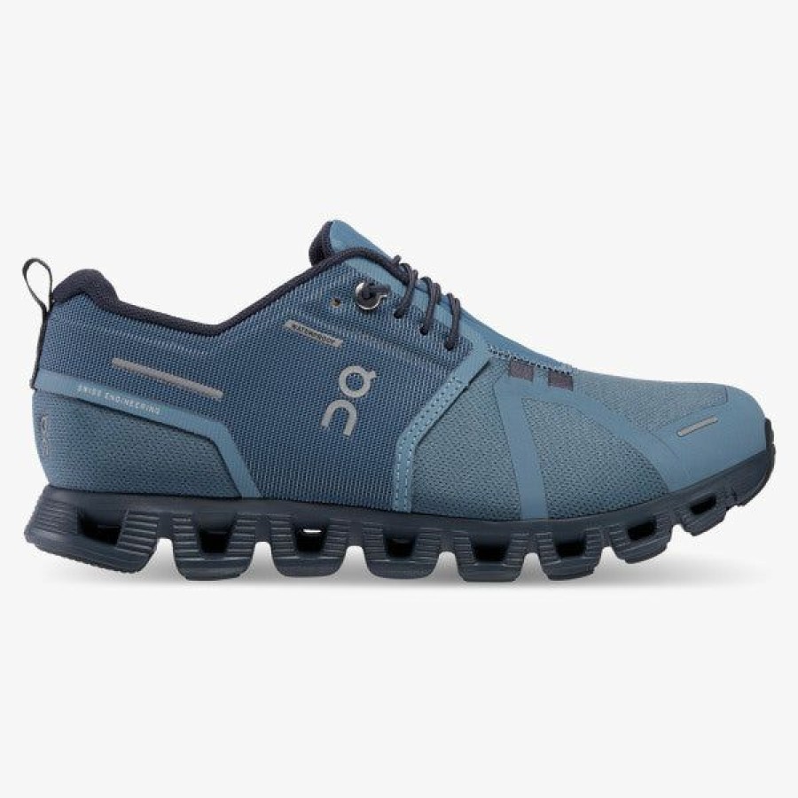 Women * | Special Offers On Running Women'S Cloud 5 Waterproof Metal/Navy