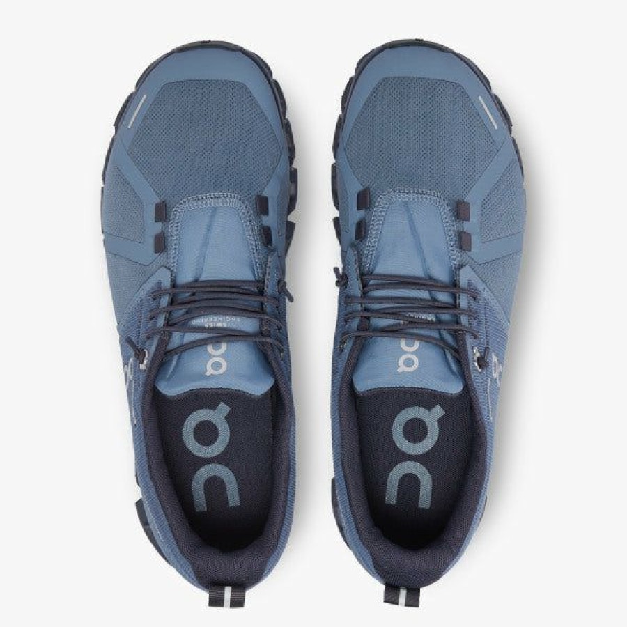 Women * | Special Offers On Running Women'S Cloud 5 Waterproof Metal/Navy