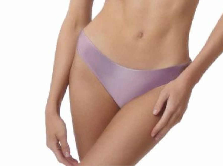 Women * | Sales Online Pq Swim Basic Full Ruched Bottoms Violet Sunset