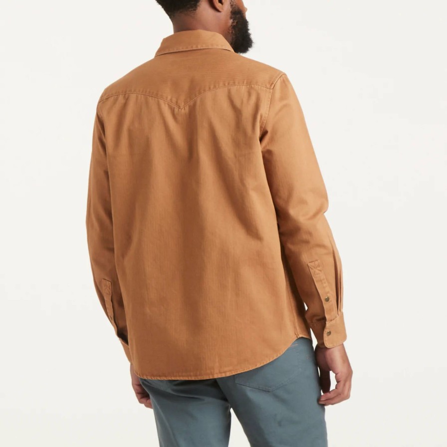 Men * | Discount Online Howler Bros Sawhorse Work Shirt Burlap