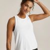 Women * | Special Offers Beyond Yoga Featherweight Rebalance Tank White