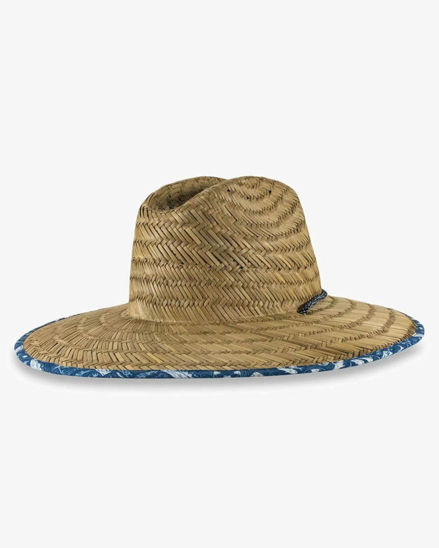 Men * | Special Offers Southern Tide All Inclusive Straw Hat Aged Denim