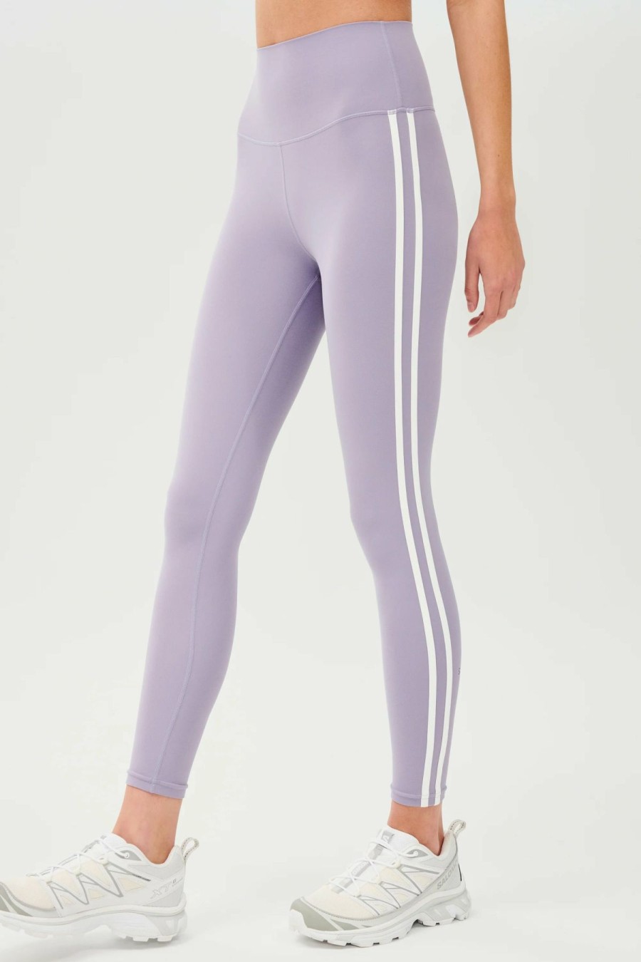 Women * | On Sale Splits 59 Ella Hight Waist Airweight 7/8 Legging Pale Lavender/White