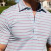 Men * | Discount Online Criquet Performance Range Polo Venice Stripe/Light Blue Venice Stripe / Light Blue