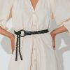 Accessories * | On Sale Cleobella Leather Loop Belt Black