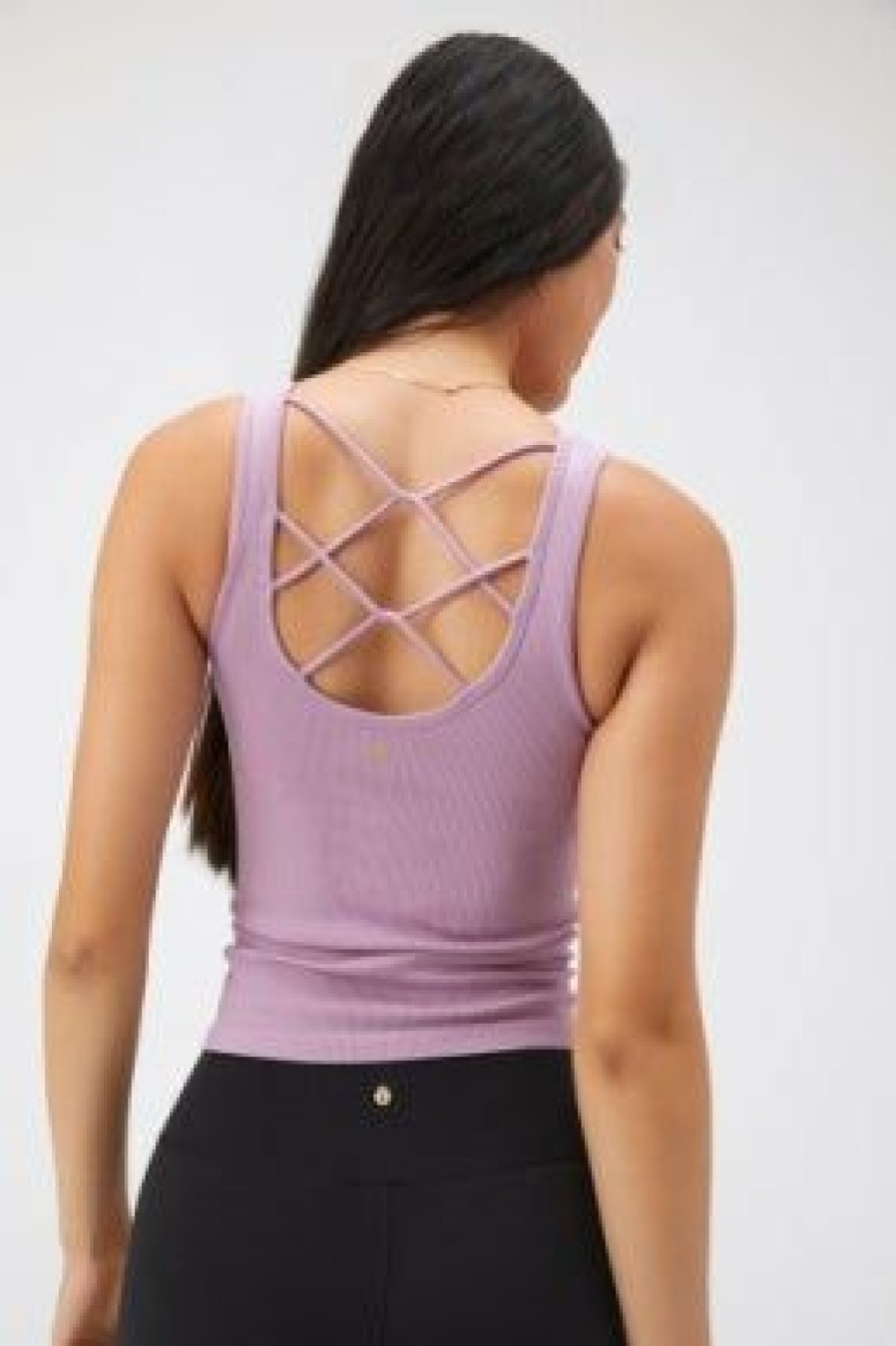 Women * | Half Off Spiritual Gangster Infinity Seamless Tank Amethyst