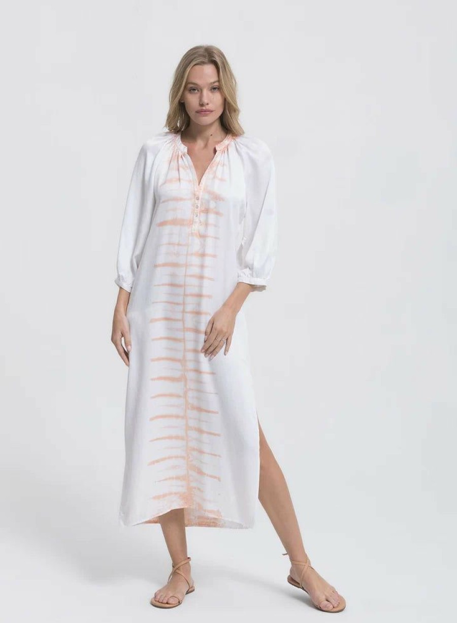 Women * | Sales Online Cali Dreaming Fez Dress Driftwood Tie Dye