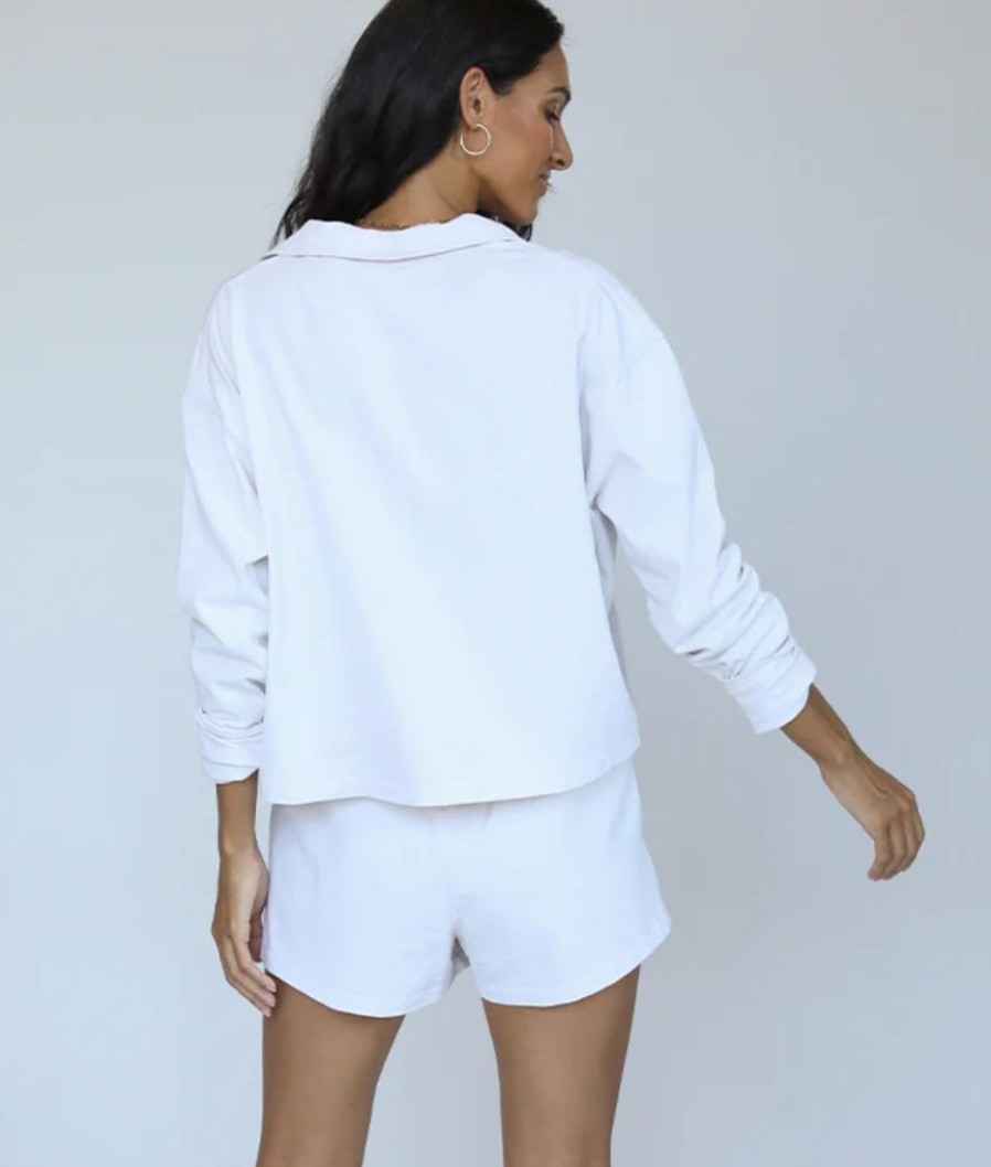 Women * | Prefential Price Perfect White Tee Liz Short Sugar