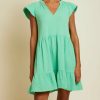 Women * | Half Off Nation Ltd. Padma Ruffled Mini Dress Midori