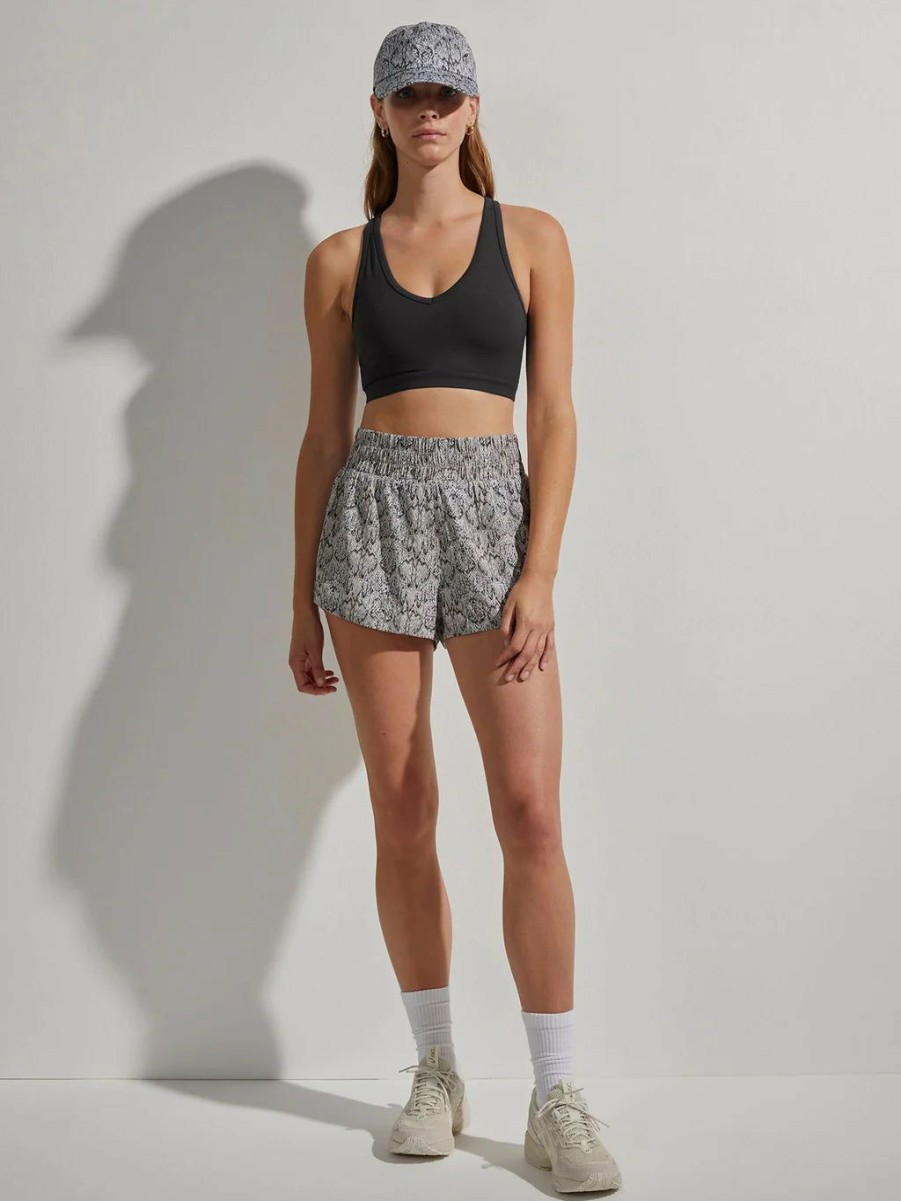 Women * | Half Off Varley Kallin Running Short 1.5 In Mirrored Snake